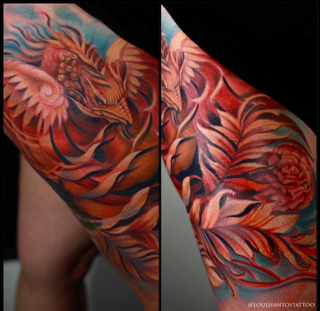 Ashink tattoos - Phoenix Tattoo The phoenix is an immortal bird associated  with Greek mythology (with analogs in many cultures) that cyclically  regenerates or is otherwise born again. Tattoo by Ashwani Sharma |